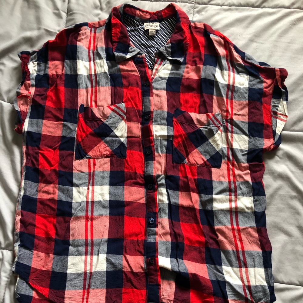 Como Vintage Flannel Blouse.